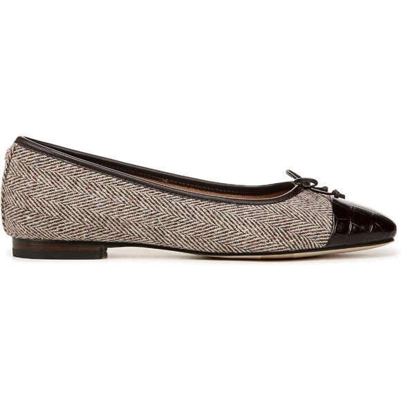Sam Edelman Womens Houndstooth Synthetic Pull-On Rounded Toe Marley Ballet Flat - Picture 6 of 7